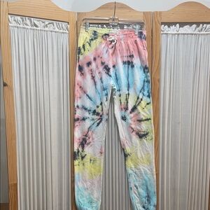 Vanilla Star Vibrant Tie-Dye Joggers